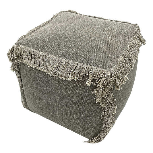 Floor cushion 2nd choice stool pouf 40x40 cm cube seat pouf footstool stonewashed