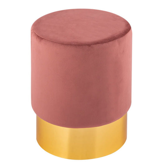 Velvet stool 2nd choice velvet pouf Ø 31 H 43 cm stool pouf velor stool can hold up to 150 kg