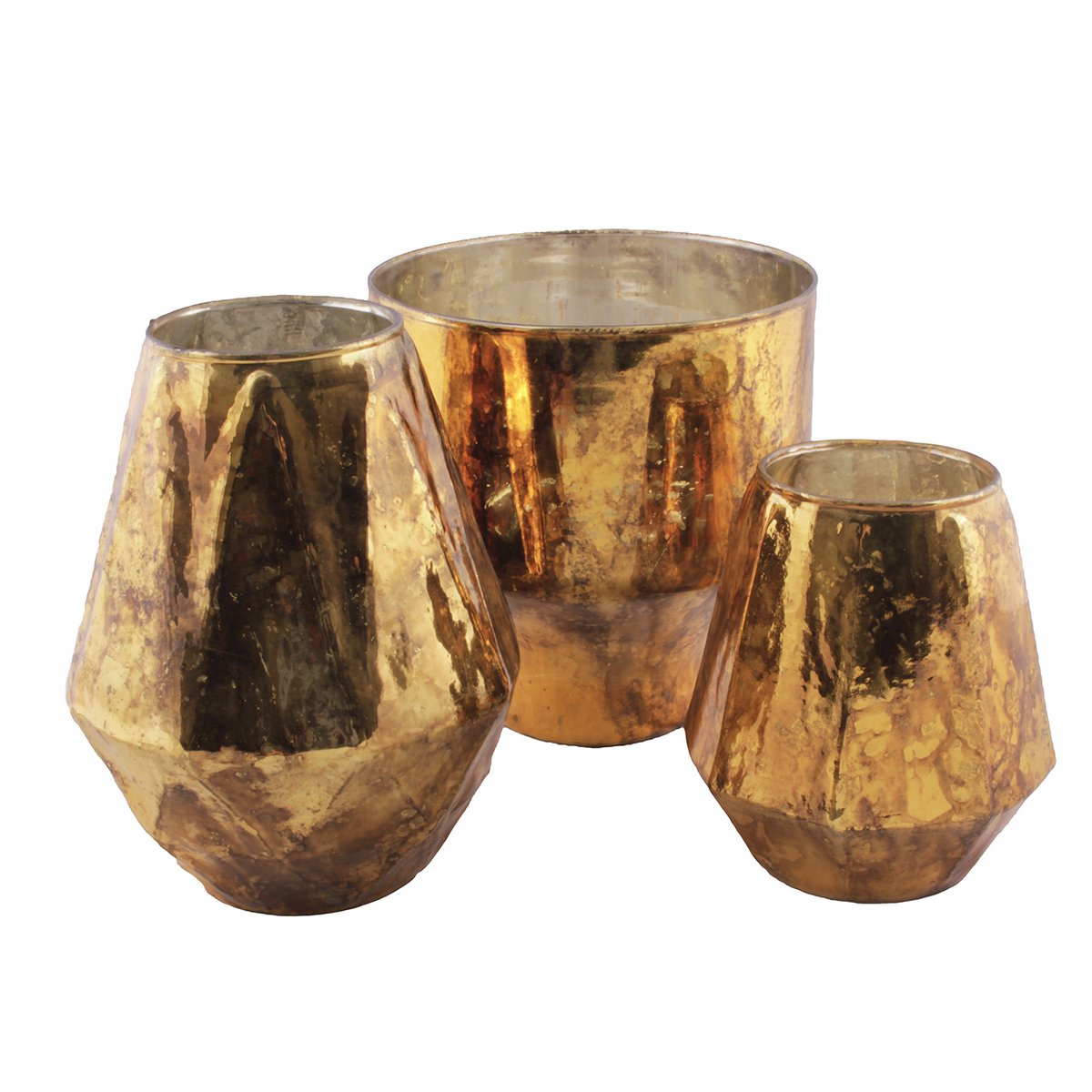 GLASS VASE FLAME L (Set of 6)