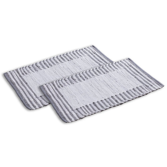 Bathroom rug set of 2 large 80 x 50 cm 100% cotton bath mat bath mat Chindi