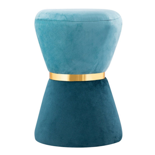 Velvet stool Ø 32 H 42 cm waisted 2nd choice stool velvet pouf velor stool up to 150 kg