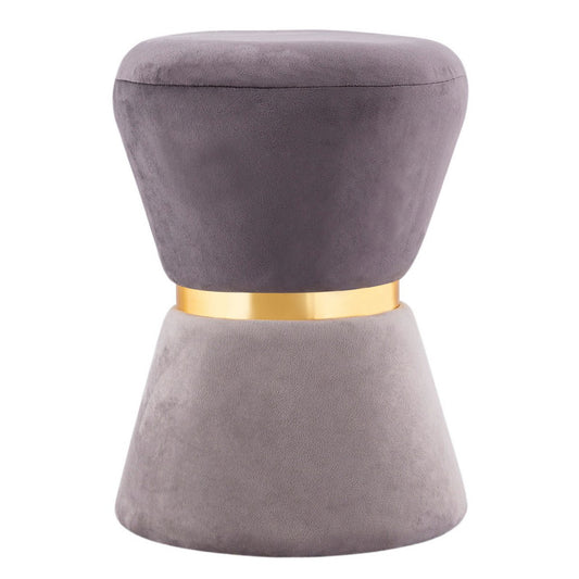 Velvet stool Ø 32 H 42 cm waisted 2nd choice stool velvet pouf velor stool up to 150 kg
