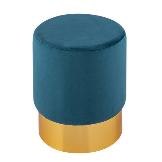 Velvet stool 2nd choice velvet pouf Ø 31 H 43 cm stool pouf velor stool can hold up to 150 kg