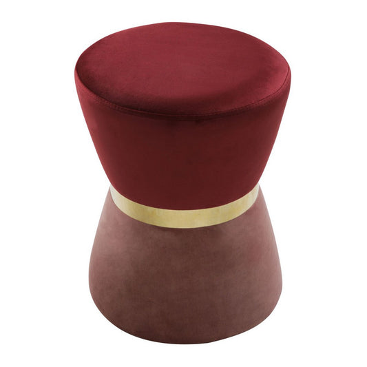 Stool tailored 2nd choice Ø 32 H 42 cm velvet stool velvet pouf velor stool up to 150 kg bel