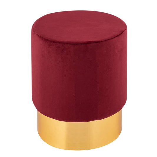 Velvet stool 2nd choice velvet pouf Ø 31 H 43 cm stool pouf velor stool can hold up to 150 kg